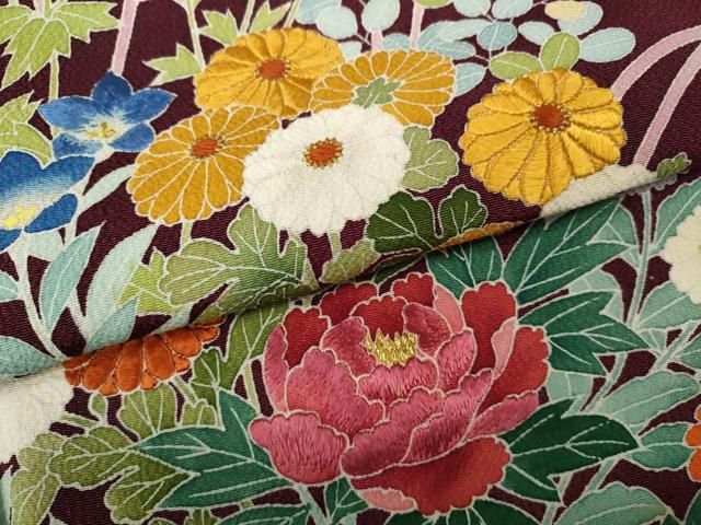 豪華黒留袖 刺繍