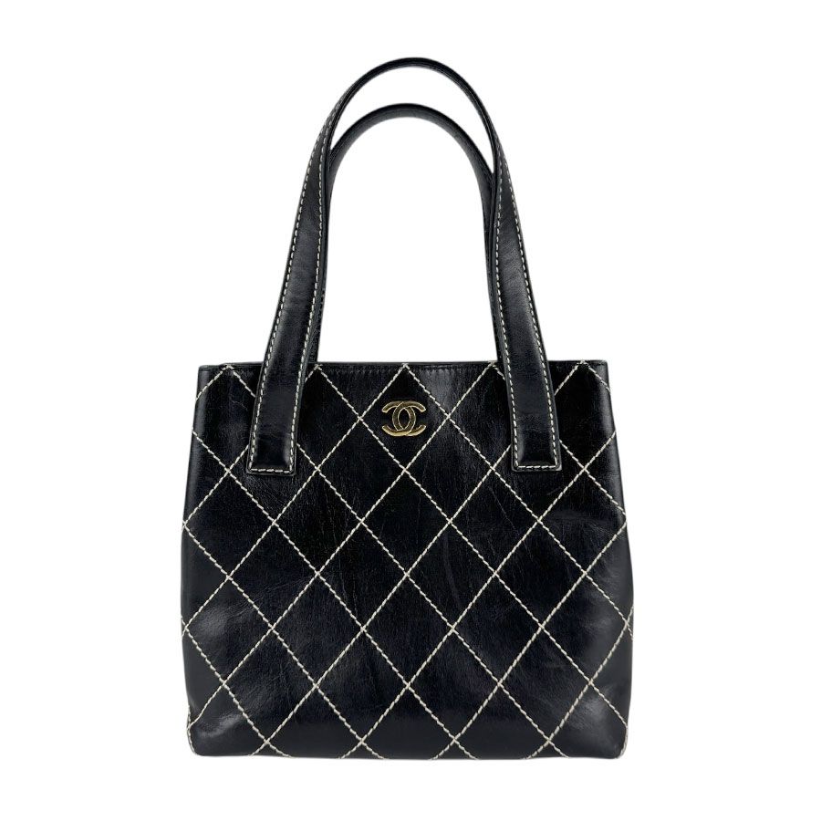 CHANEL シャネル ワイルドステッチ ハンドバッグ シャネル CHANEL ハンドバッグ ワイルドステッチ ブラック