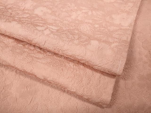 平和屋着物○上質な色無地 辻が花地紋 一斤染色 さが美扱い 正絹 逸品