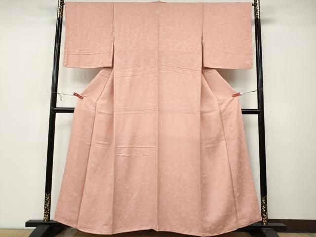 平和屋着物 上質な色無地 辻が花地紋 一斤染色 さが美扱い 正絹 ut