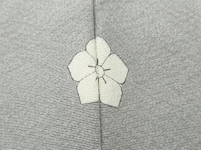  平和屋着物 上質な色無地 薄梅鼠色 正絹 ut 色無地 着物