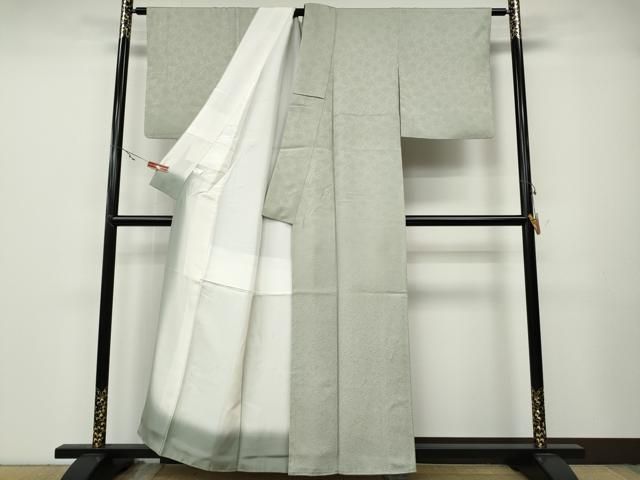 唐草地紋 灰黄緑色