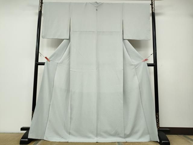 平和屋着物 上質な色無地 霞地紋 紫水晶色 ロング丈 正絹 ut