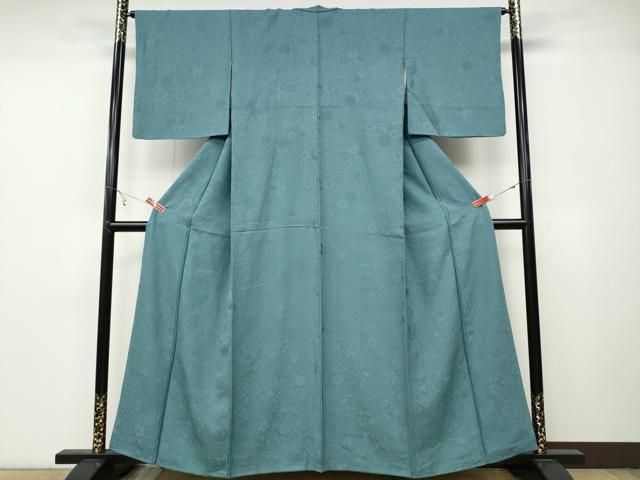 平和屋着物 上質な色無地 辻が花地紋 舛花色 正絹 ut