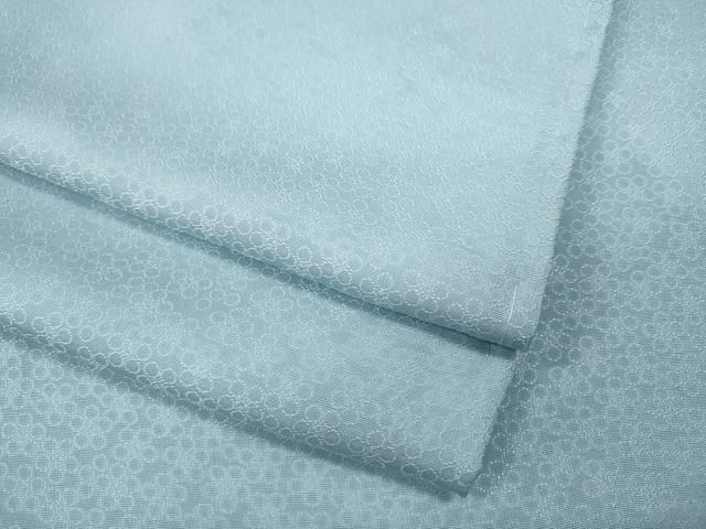 平和屋着物○上質な色無地 舞花地紋 水色 正絹 逸品 未使用 CABB6110ut