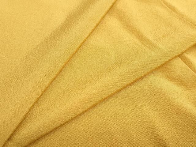 平和屋着物 上質な色無地 櫨染色 正絹 ud