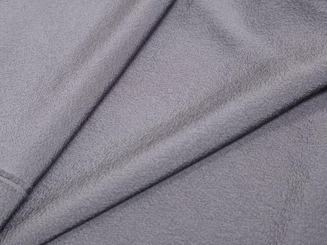 平和屋着物 上質な色無地 葡萄鼠色 背抜き仕立て 正絹 ud