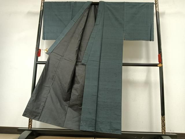 平和屋着物 男性 紬 アンサンブル 霞文 正絹 fy