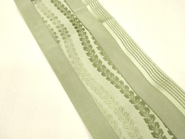 平和屋着物 夏物 博多織 半幅帯 草葉間道 cm