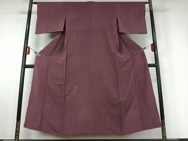 平和屋着物▽上質な小紋　単衣　霰文　正絹　逸品　AABE6702jh 平和屋着物▽上質な小紋 単衣 霰文 正絹 公式 逸品 AABE6702jh 平和屋