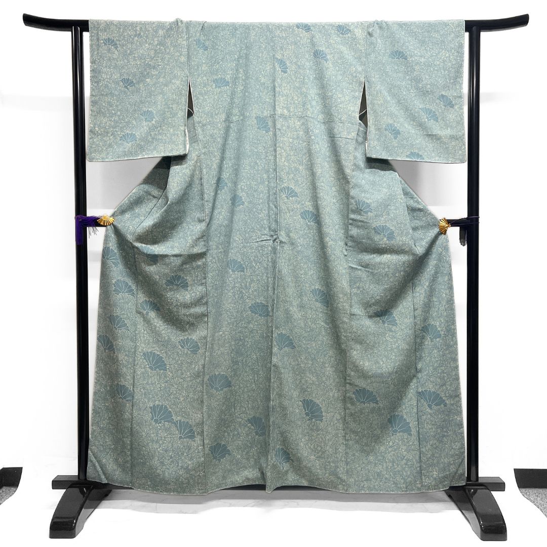 小紋 紬 菊花 菊尽くし グラデーション ぼかし染 着物 123 b d ms