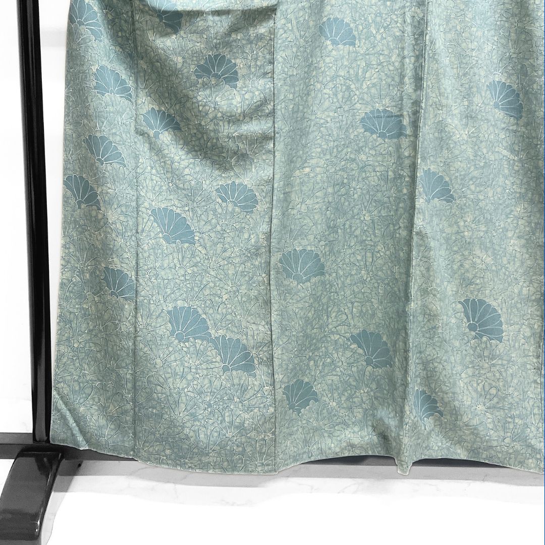  小紋 紬 菊花 菊尽くし グラデーション ぼかし染 着物 123 b d ms 小紋 着物