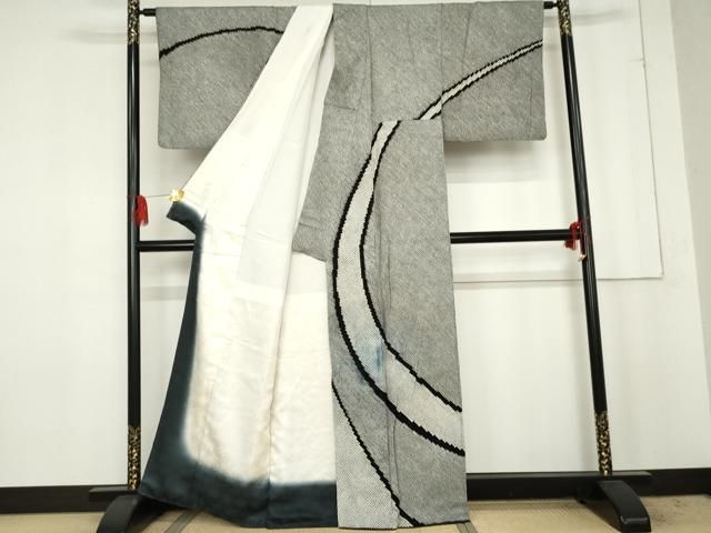 平和屋着物 訪問着 作家物 総絞り 丸文 正絹 cs