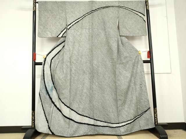 平和屋着物 訪問着 作家物 総絞り 丸文 正絹 cs