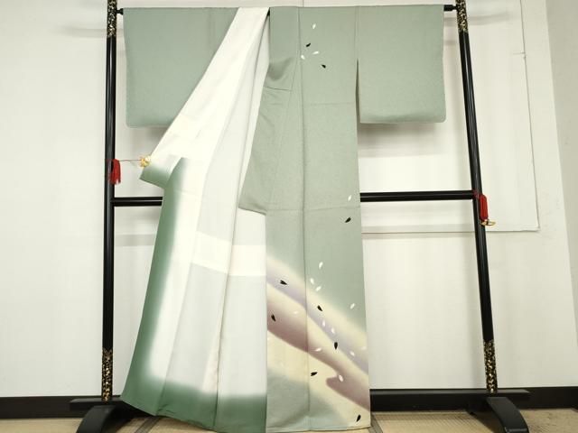 平和屋着物 訪問着 舞花文 暈し染め 正絹 cs