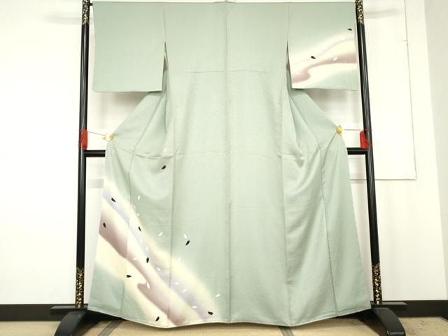 平和屋着物 訪問着 舞花文 暈し染め 正絹 cs