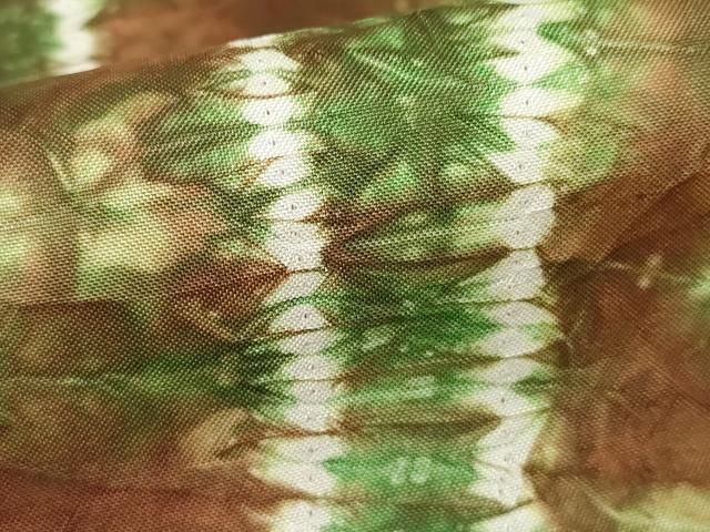  平和屋着物 本場染大島紬 総絞り 立涌文 正絹 cs 紬 着物