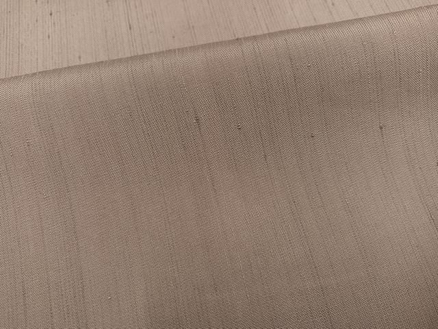  平和屋着物 上質な紬 作家物 色無地 水柿色 正絹 ph 紬 着物