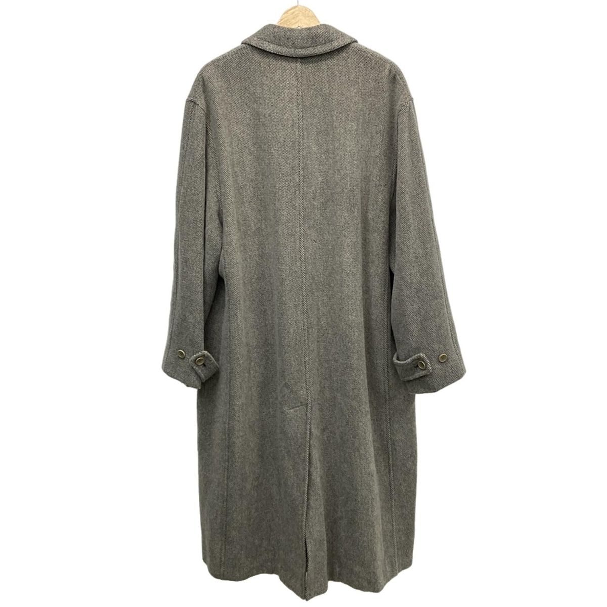 HILTON(ヒルトン) コート メンズ美品 - ライトグレー×黒 長袖/秋/冬