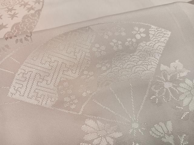  平和屋着物 長襦袢 袷 扇面花地紋 暈し染め 反端付き 正絹 ph 長襦袢 長襦袢 半襦袢