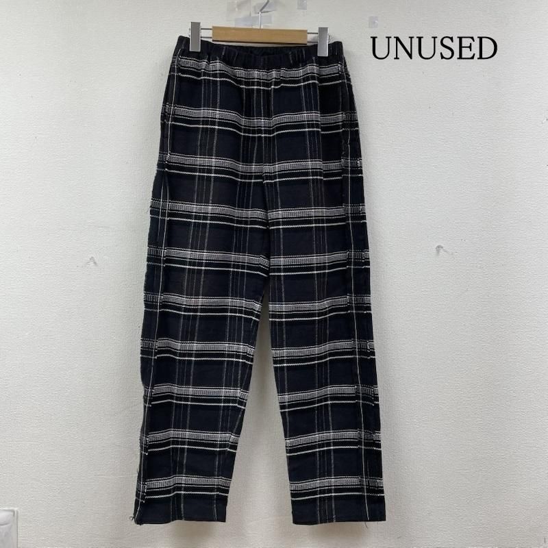 アンユーズド 18 AW Check Easy Pants ストレート パンツ チェック柄 ウエストゴム UW 0712 メンズ 2 ISItems 古着