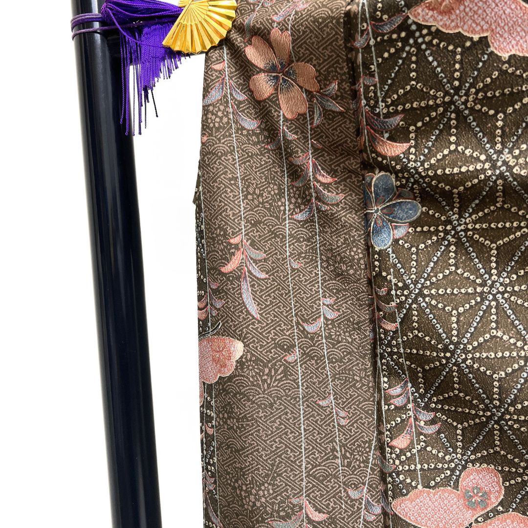 小紋 洗える着物