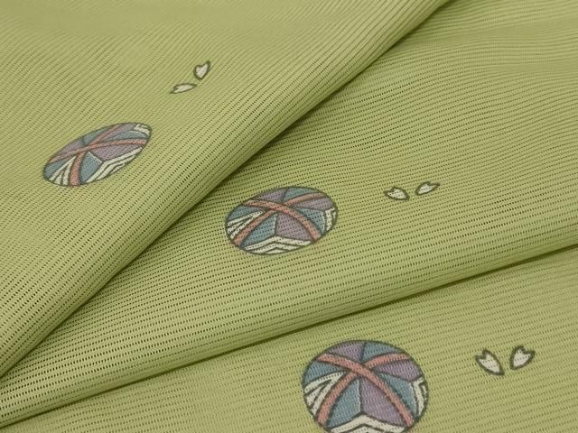 平和屋着物 夏物 小紋 絽 鞠 洗える着物 jd