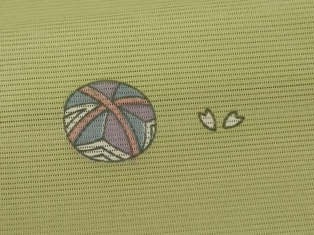  平和屋着物 夏物 小紋 絽 鞠 洗える着物 jd 小紋 着物