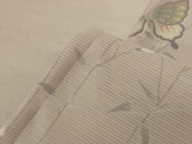  平和屋着物 夏物 小紋 絽 花蝶文 洗える着物 jd 小紋 着物