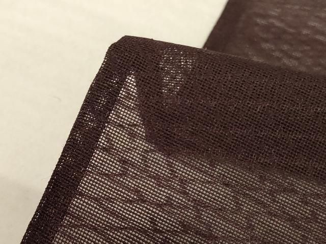  平和屋着物 夏物 色無地 紗 黒鳶色 洗える着物 jd 色無地 着物