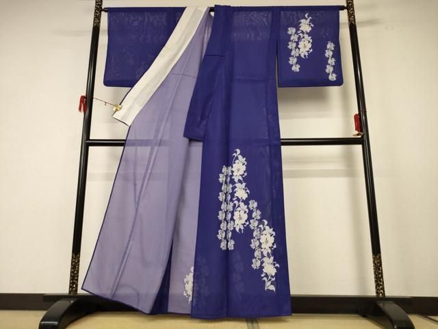 平和屋着物 夏物 訪問着 絽 草花文 洗える着物 jd