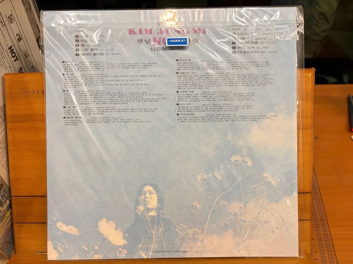 LP キム ジョンミ NOW ー シン シンヒョン ソングブック YEJEON エンボス加工 ジャケット