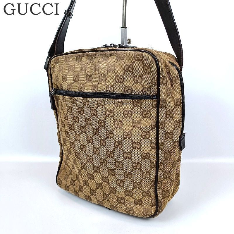 グッチ ベージュ キャンバス ショルダーバッグ GUCCI グッチ ショルダーバッグ GGキャンバス ベージュ 018-1604