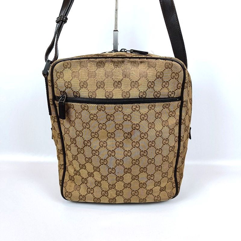 GUCCI グッチ ショルダーバッグ GGキャンバス ベージュ 018-1604 メンズ レディース ユニセックス 斜め掛け クロスボディ