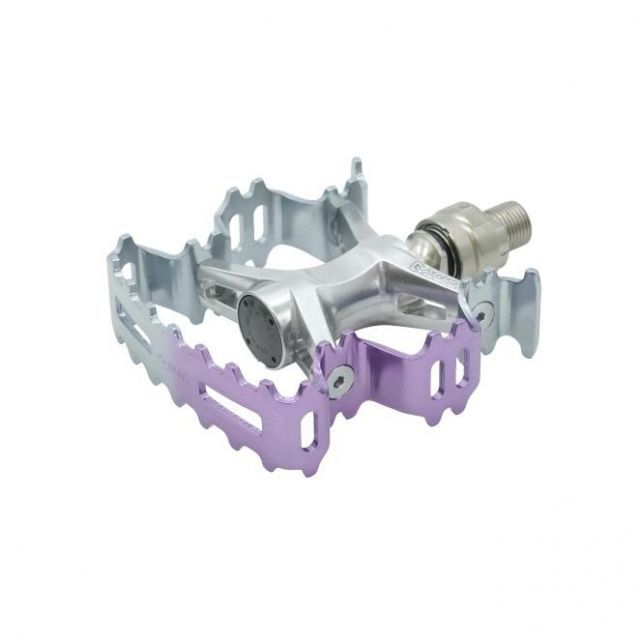 MKS ミカシマ アルミ ペダル Aurora Superior Ezy オーロラ イージー パープル シルバー