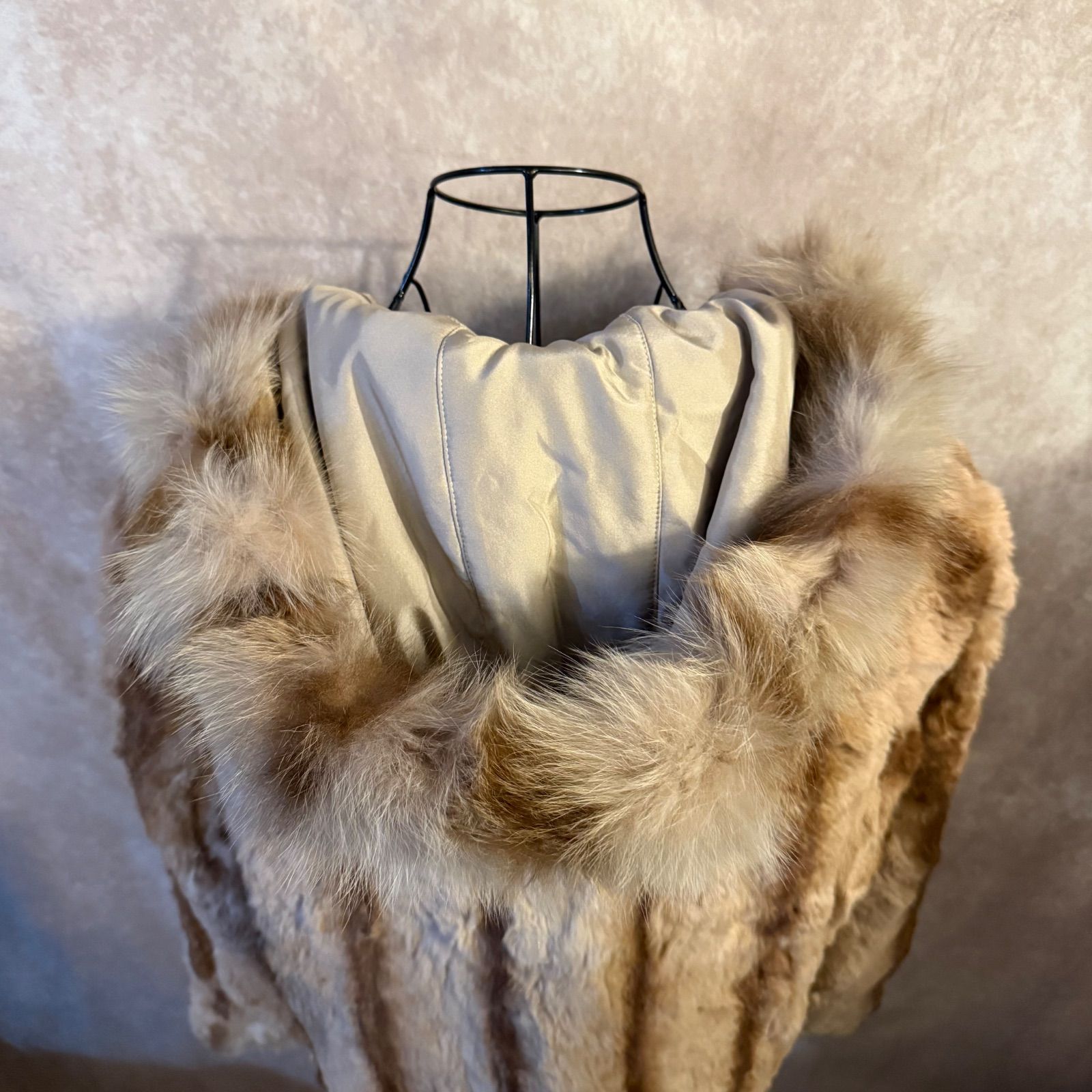 BALMAIN PARIS リバーシブル ファージャケット サイズ11 ラビット