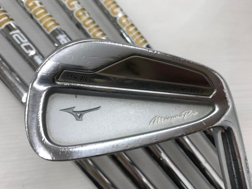 ミズノ Mizuno Pro 518 ダイナミックゴールド 120 S 200フレックス アイアンセット 最短