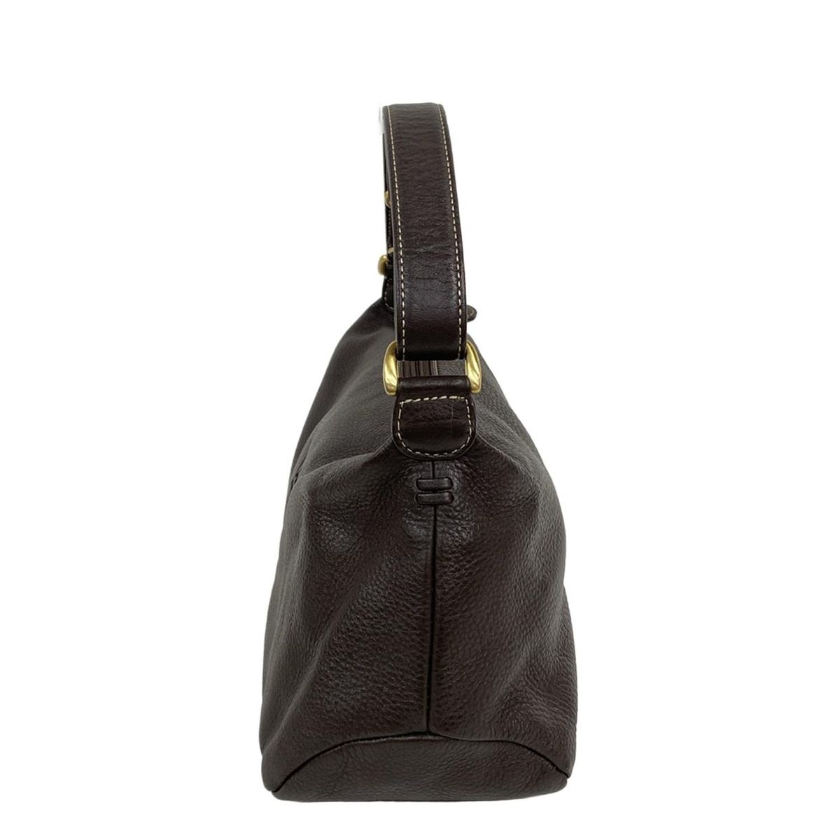 KITAMURA(キタムラ) ショルダーバッグ - ダークブラウン×ベージュ