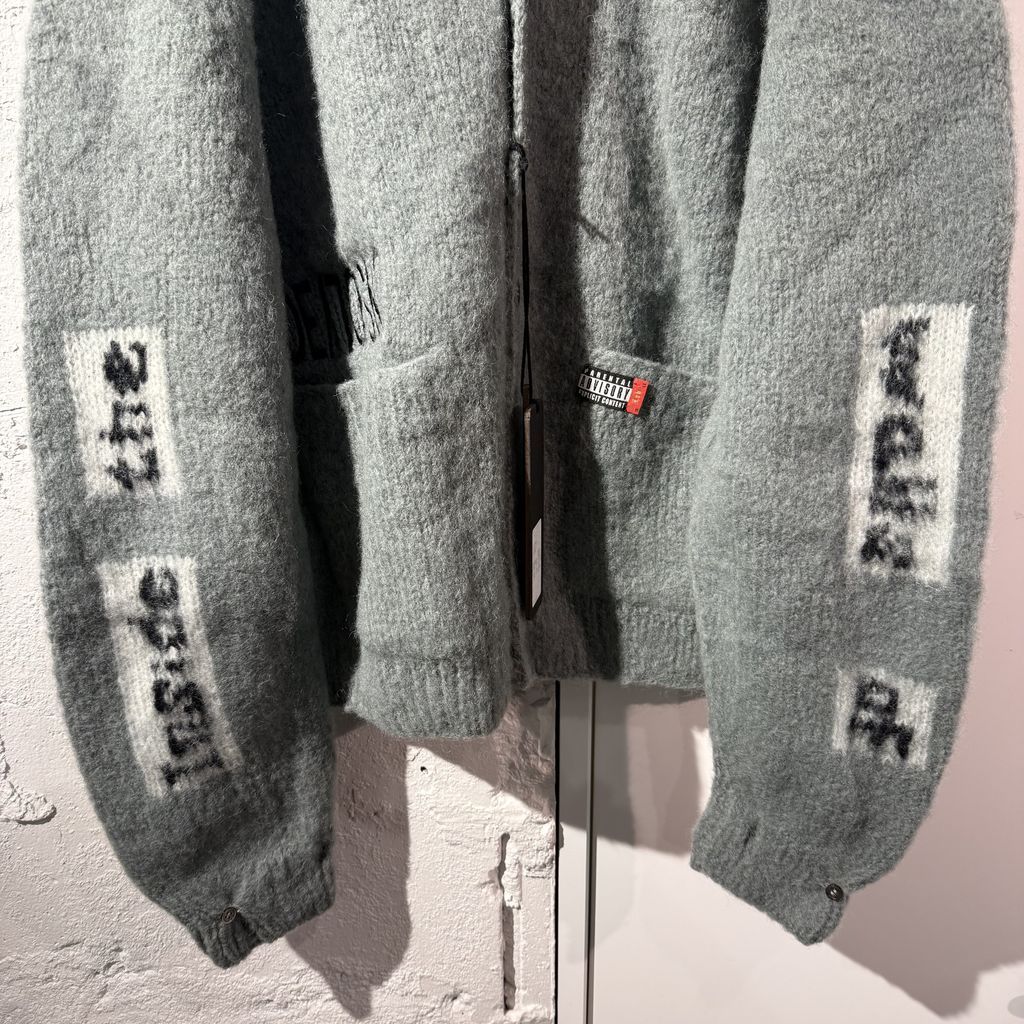 LEH レー 25AW Mohair Cardign モヘアカーディガン 1084 グレー系 size LEH レー 25AW Mohair Cardign モヘアカーディガン 1084 グレー系 size