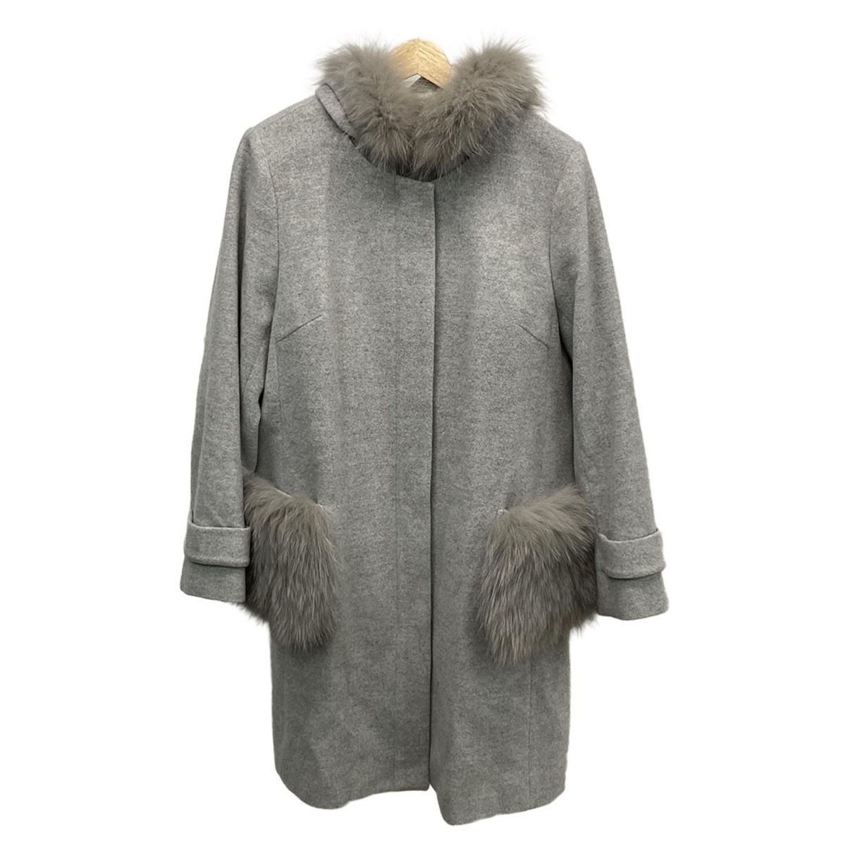 Rose Tiara(ローズティアラ) コート サイズ46 XL レディース - グレー