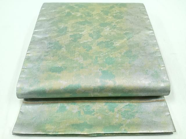 平和屋着物◎六通柄袋帯 唐織 草花文 金銀糸 引箔 正絹 逸品