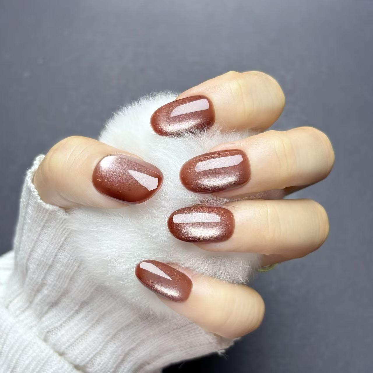 秋色SALE】OHMI GALLERY マグネットネイル ショートオーバル 100