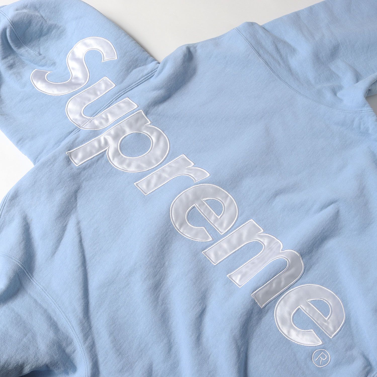 Supreme シュプリーム パーカー ライトブルー サイズ:M | 24AW ロゴ