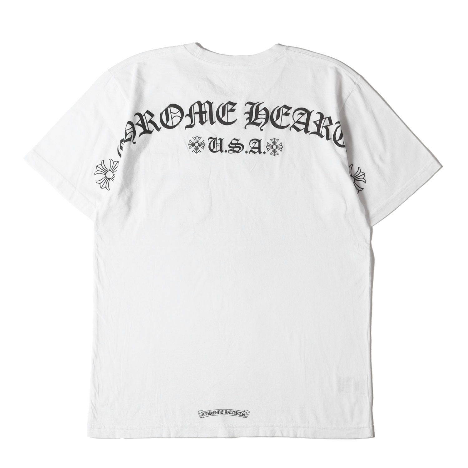 CHROME HEARTS クロムハーツ Tシャツ ホワイト 白 サイズ:L | USA製