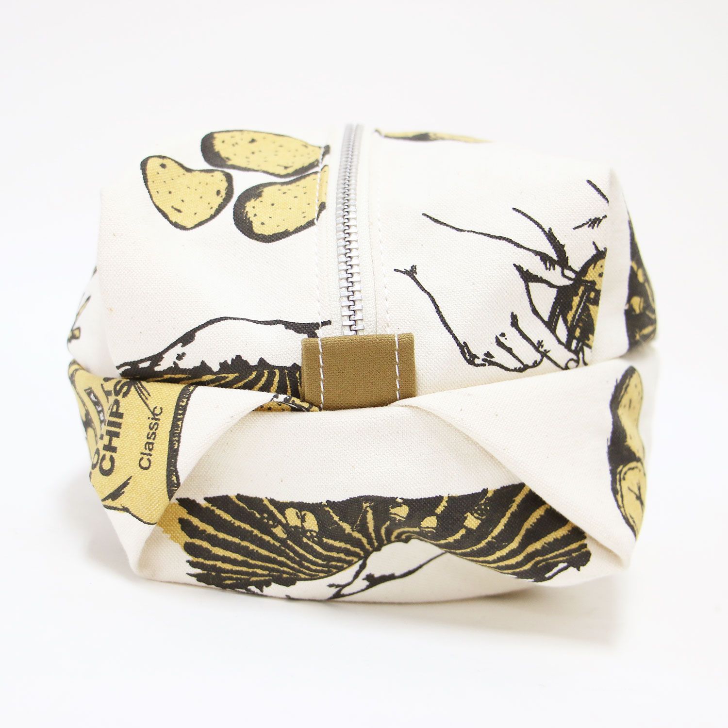 TEMBEA テンベア バッグ ポテト柄 プリント ガーメントバッグ GARMENT BAG SMALL POTATO ポーチ ハンドル付き キャンバス コットン キナリ イエロー系 ブランド カバン レディース