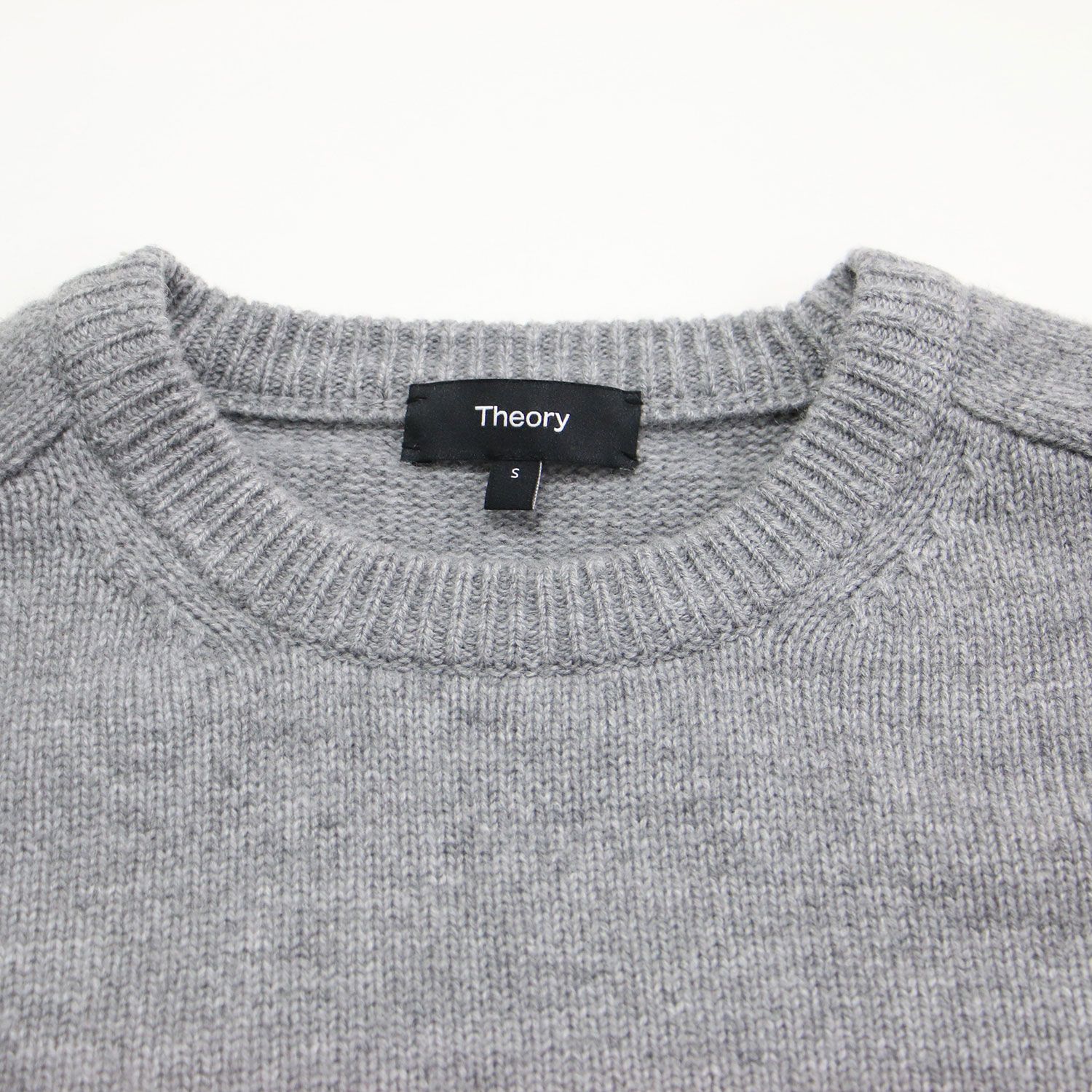 Theory セオリー ニット グレー サイズ:S | 24秋冬 ウール カシミヤ