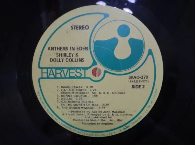 US LP Shirley Collins ー 1969 年 早い Folk