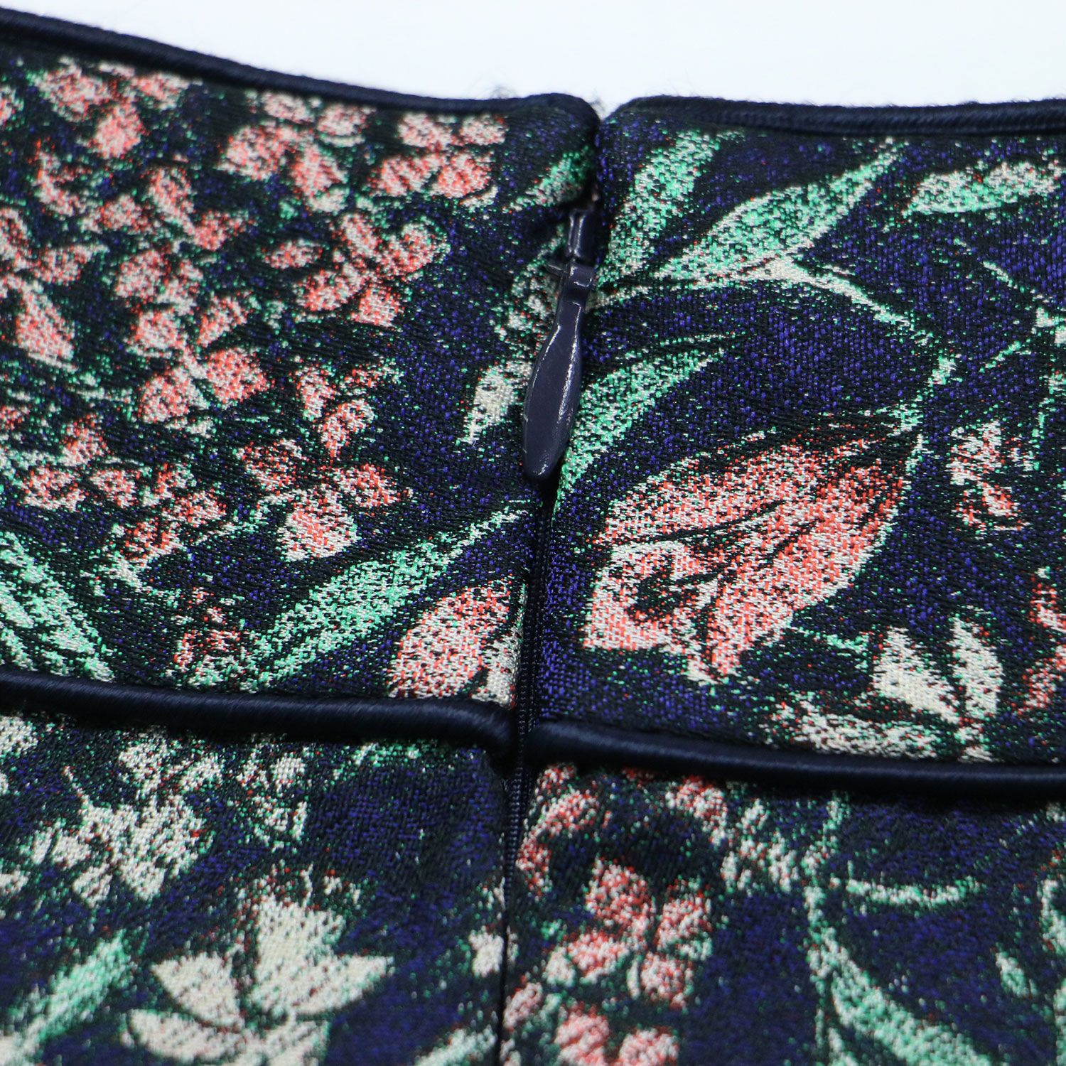  collection トゥモローランド スカート ネイビー 紺 サイズ 34 7号 23秋冬 ナイトガーデンジャカード パイピング ストレートスカート ミディ丈 ラップ風 レディース その他 ひざ丈スカート