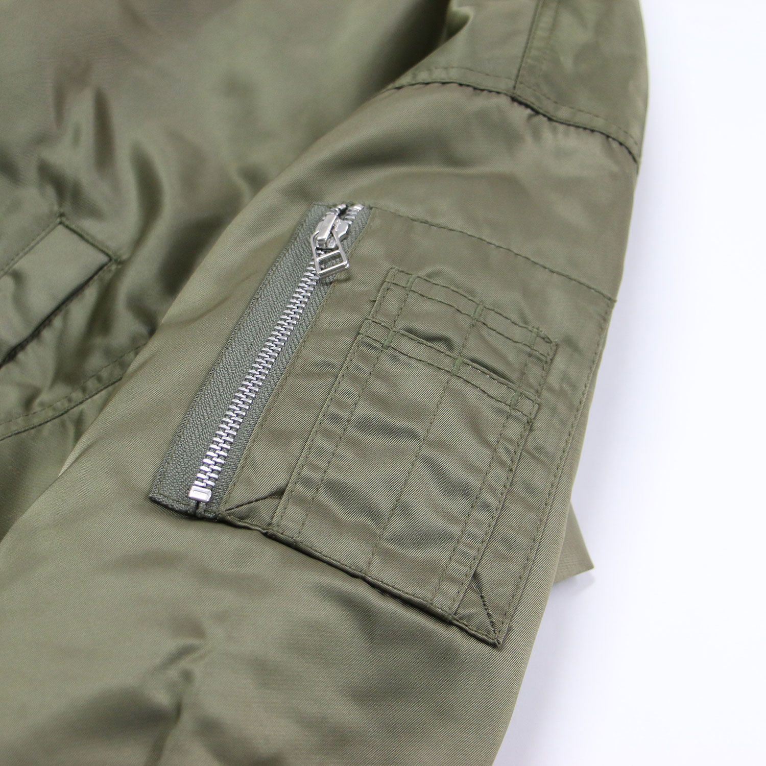 upper hights アッパー ハイツ ジャケット カーキ サイズ:FREE | THE SU-1 MA-1 / ブルゾン | ダブルジップ リブ | アウター ジャンパー 上着【レディース】【中古】【K4666】 upper hights アッパー ハイツ ジャケット カーキ サイズ:FREE | THE