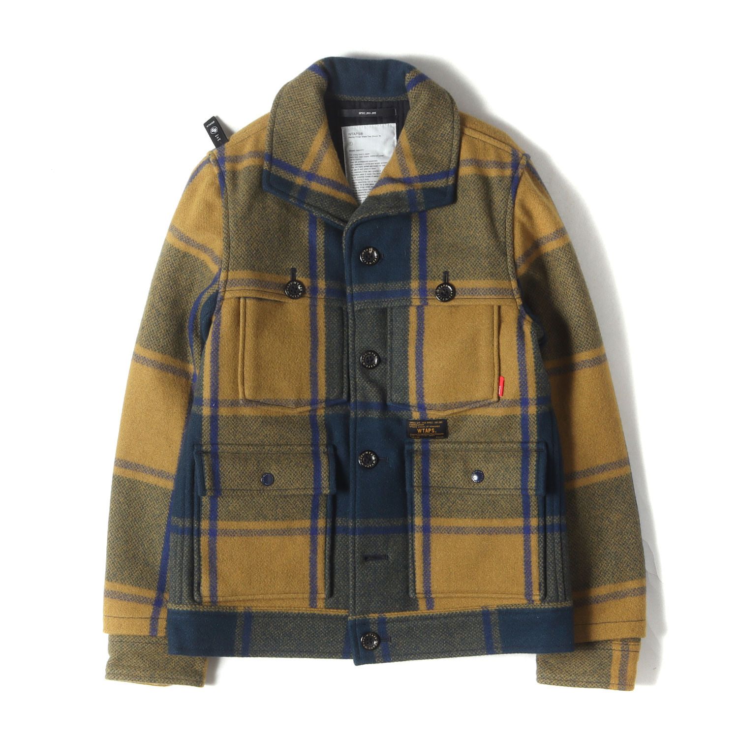 WTAPS ダブルタップス ジャケット マスタード×ネイビー サイズ:S
